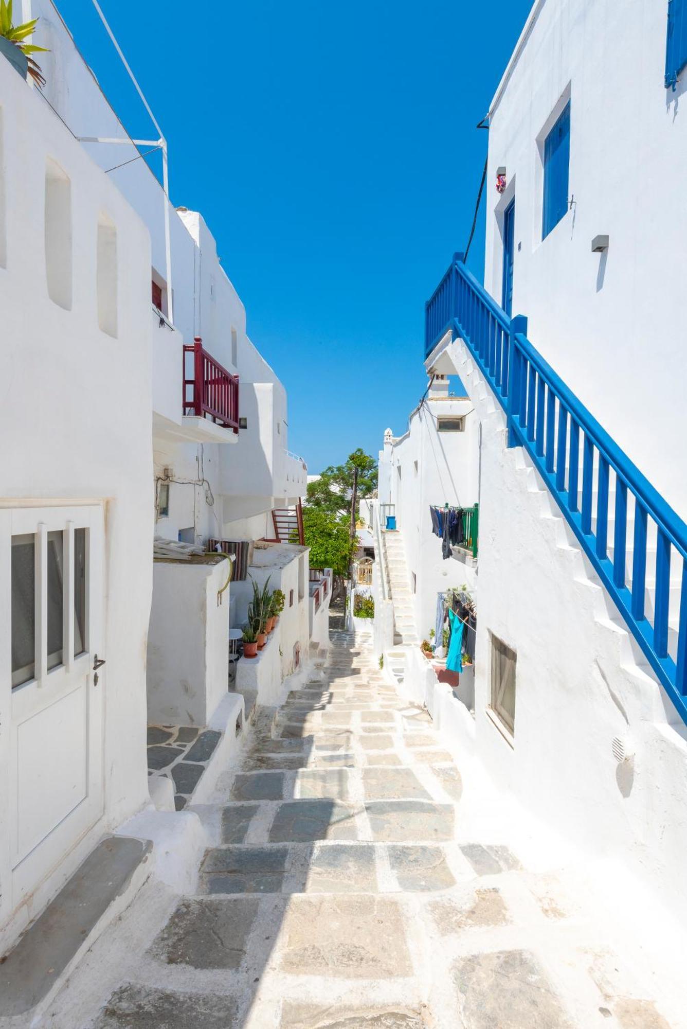 White And Grey Chora Apartment Mykonos Town Luaran gambar