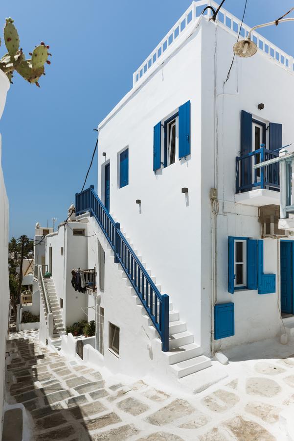 White And Grey Chora Apartment Mykonos Town Luaran gambar