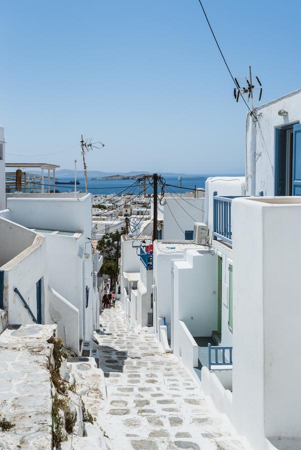 White And Grey Chora Apartment Mykonos Town Luaran gambar